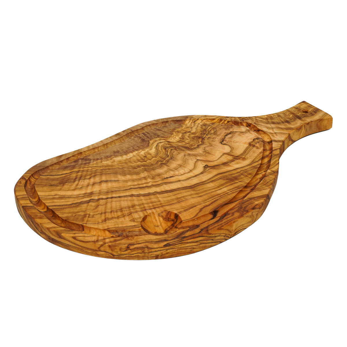 Tabla de Madera de Olivo con Mango