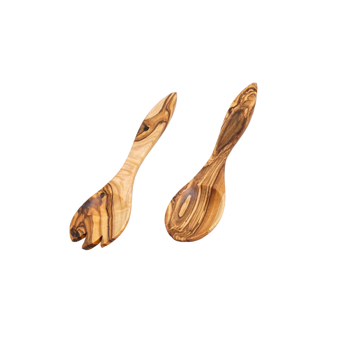 Cubierto de Ensalada Marroquí de Madera de Olivo