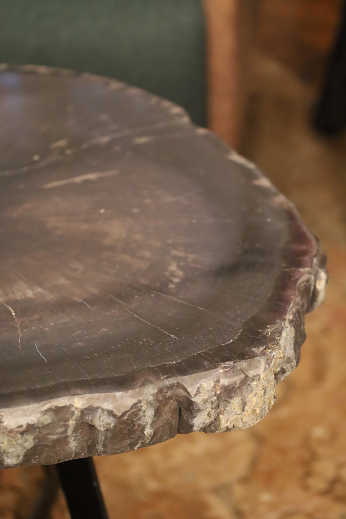 Set de 3 Mesas de Madera Petrificada
