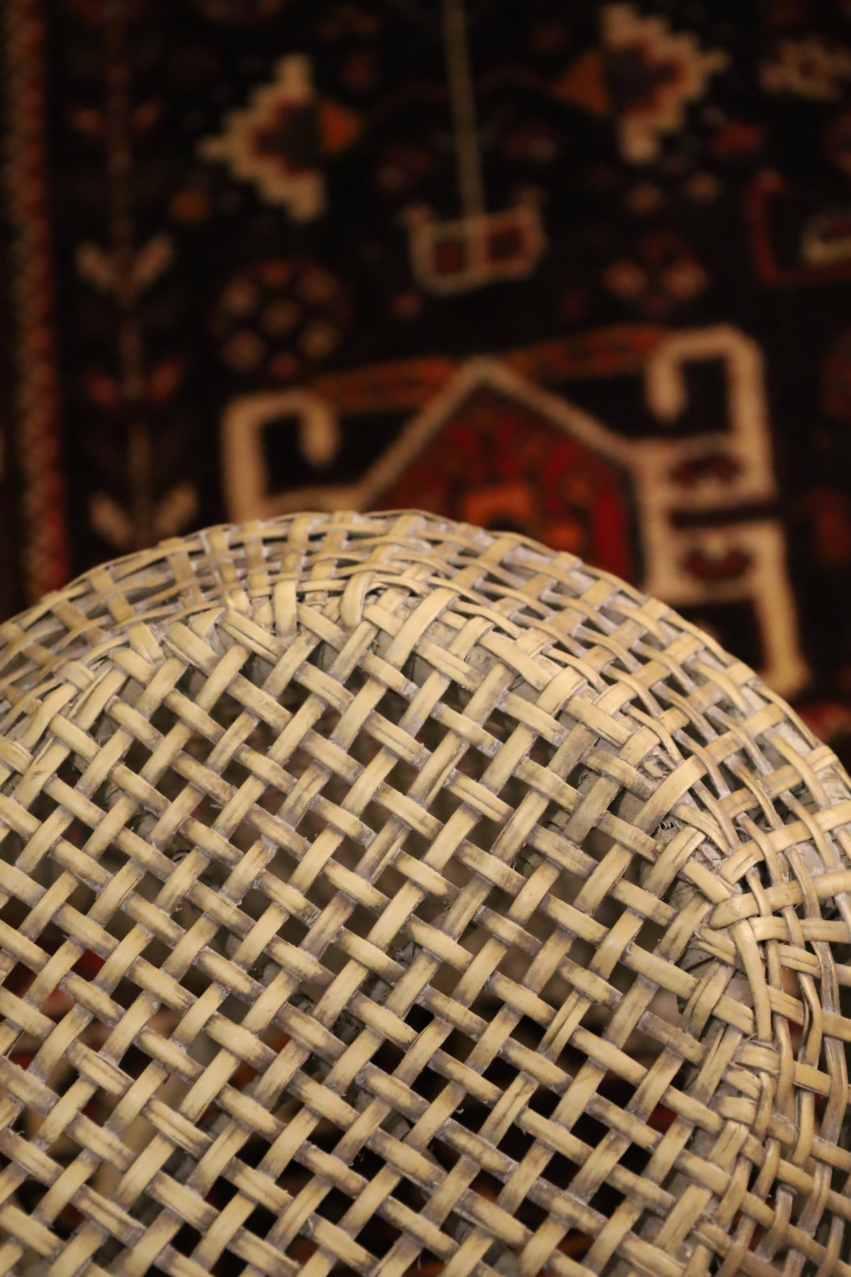 Stool de Rattan Alto