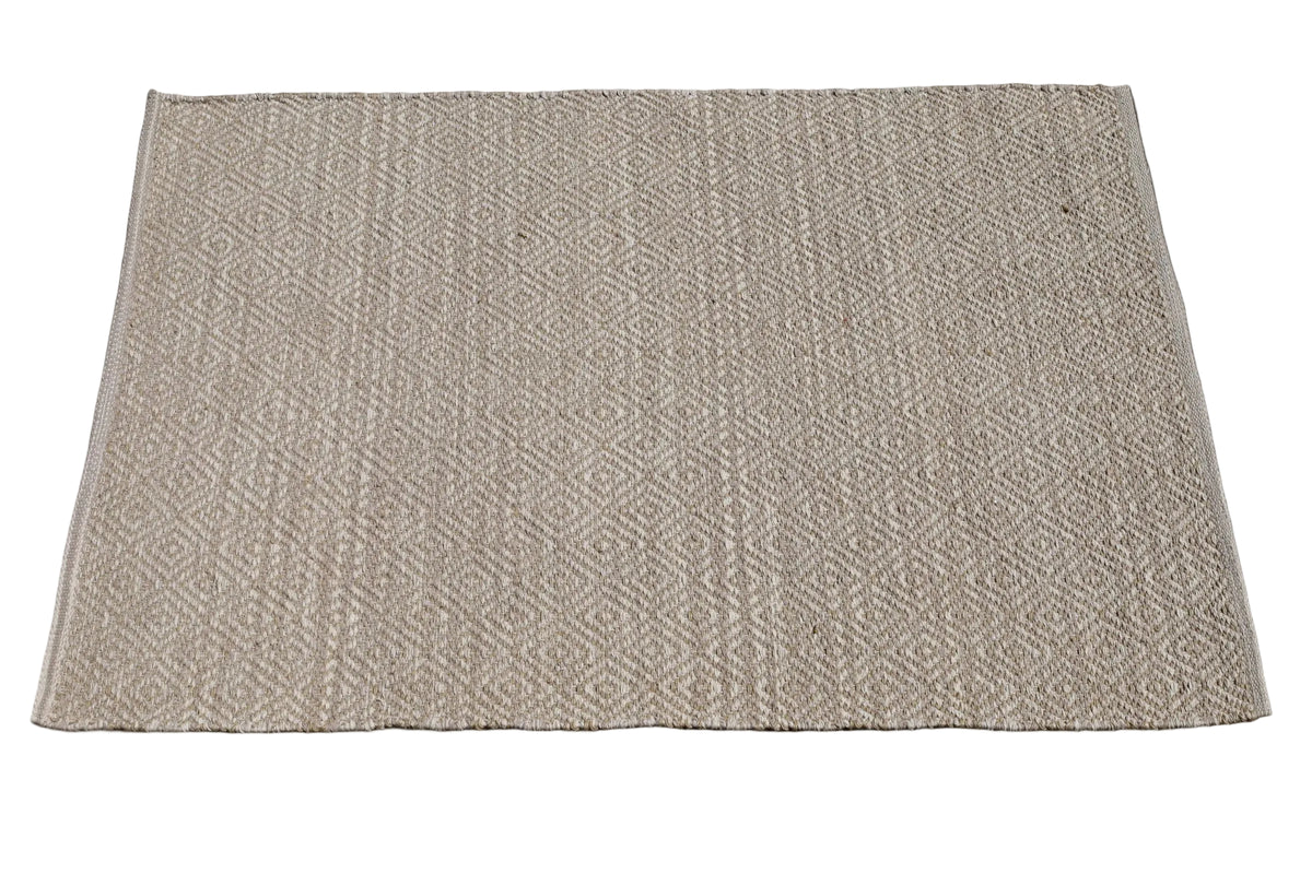 Alfombra de Yute y Algodón Beige