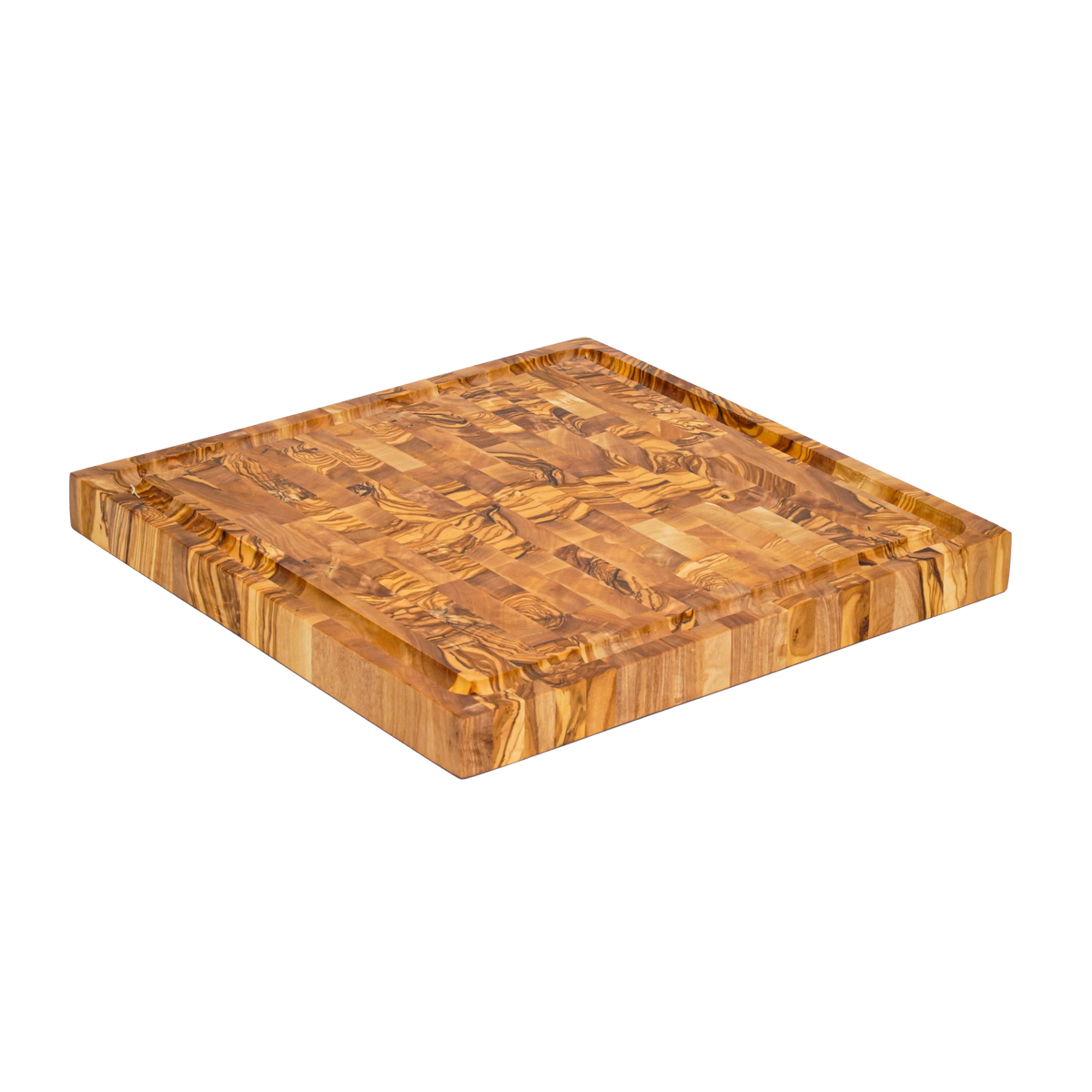 Tabla de Madera de Olivo Cuadrada End-grain