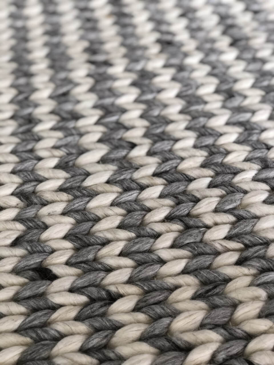 Alfombra Pura Lana Natural Grey