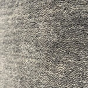 Alfombra de lana gris oscuro con líneas gris claro